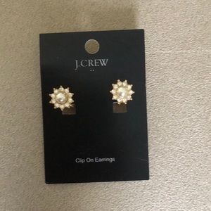 J Crew clip on earrings